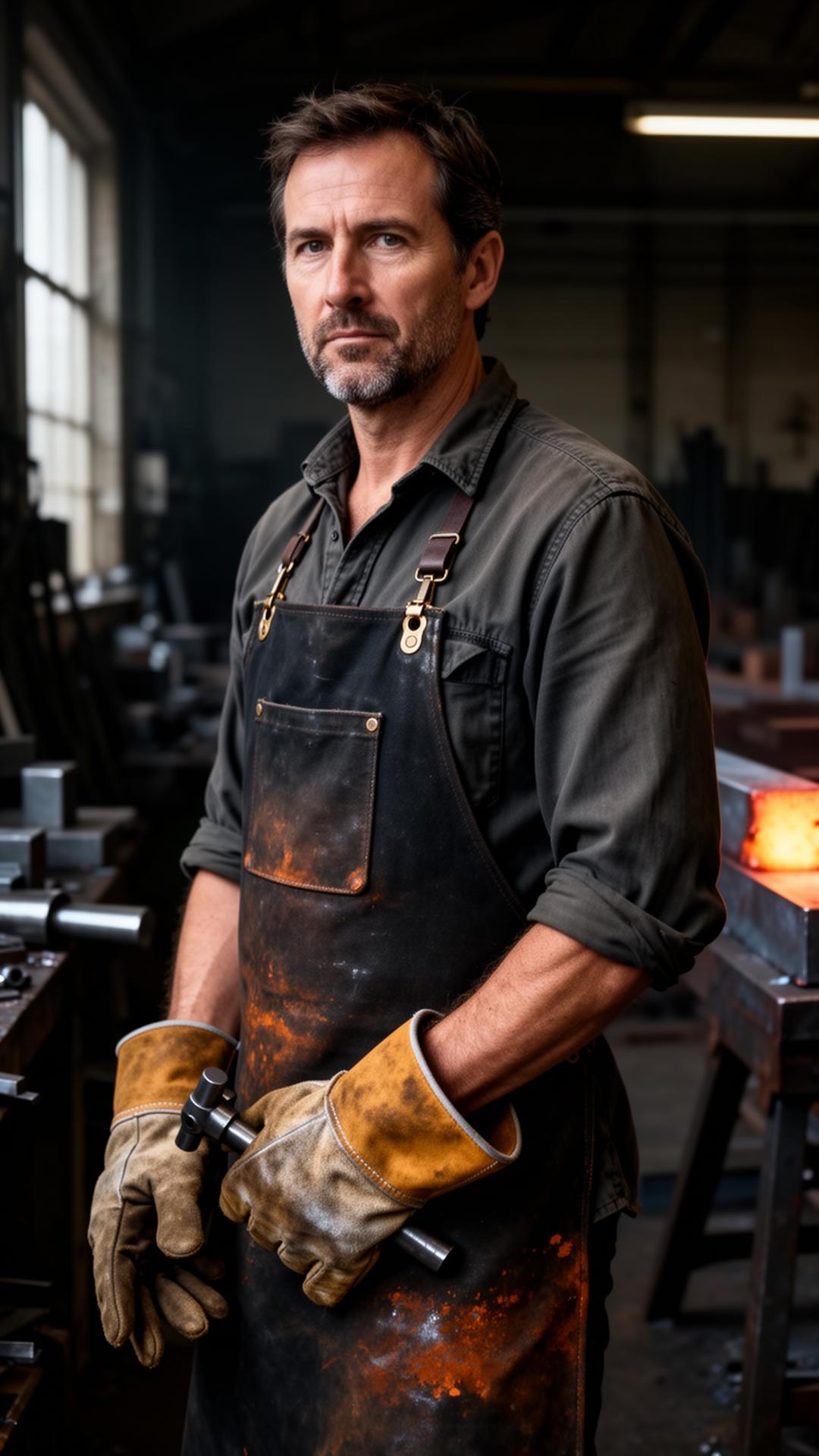 Domien Marlet in zijn atelier